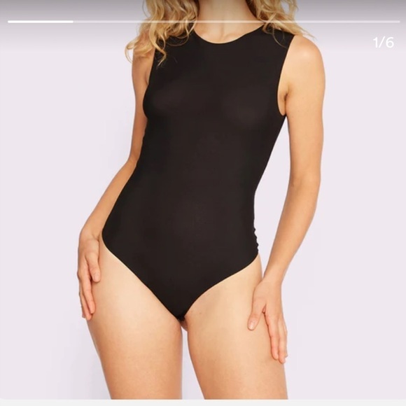 Parade | Luxe Sleeveless Bodysuit Silky Mesh Sheer Seashell Pink Size L - Picture 2 of 13